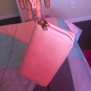 Pink Wallet clutch wristlet
